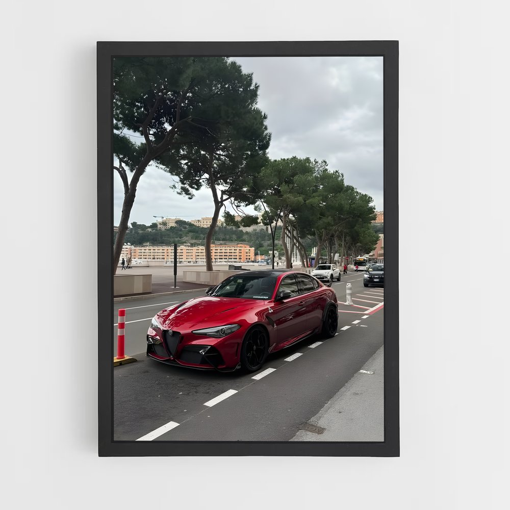 Poster Roadrunner Red – affiche Alfa Romeo (vue 2)